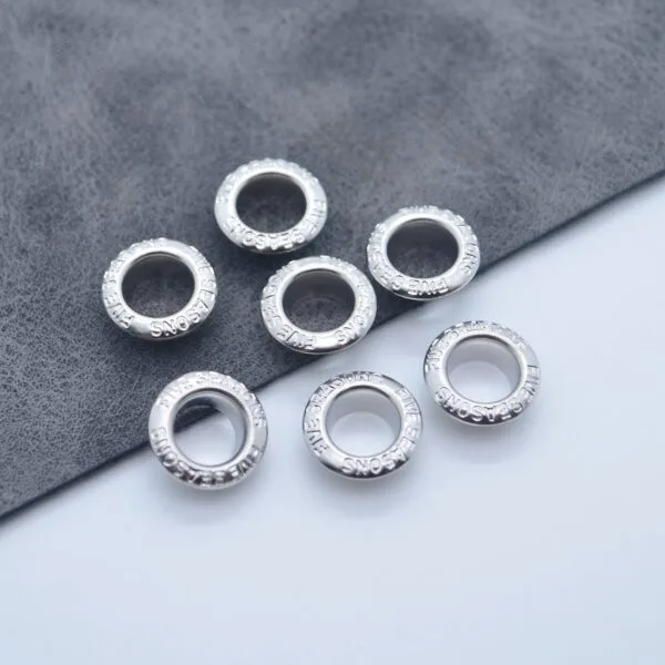 Custom Factory Different Size Metal Eyelets Brass Stainless Steel Metal Grommet Garment Eyelet - Imagem 4