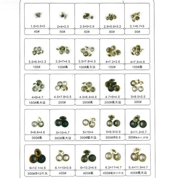 High Quality Ring Black 5mm to 60mm Metal Eyelet Grommets – Image 3