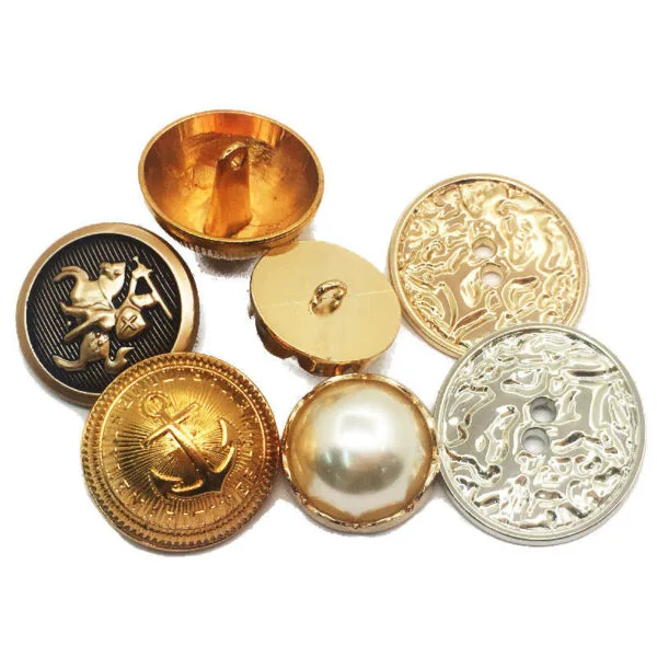 Lion Custom Logo Gold Plated 4 Part Fashion Brass Print Fastener Metal Snap Button For Clothing - Image 4