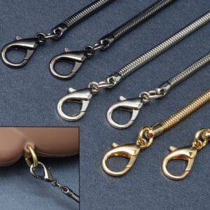 Accessoires de chaîne de sac à bandoulière en gros chaîne en aluminium personnalisée pour sac à main sangle de chaîne en métal pour sac à main