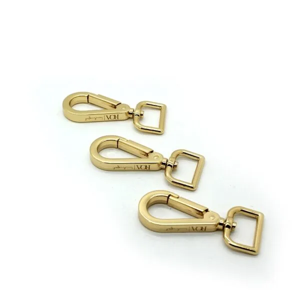 Wholesale Fashion Metal Bag Brass Buckle Metal Bag Hook Swivel Snap Metal Snap Hook — изображение 5