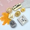 Custom zip Zinc Alloy Metal Handbag Push Pull Mortise Lock accessory