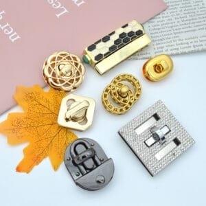 Custom zip Zinc Alloy Metal Handbag Push Pull Mortise Lock accessory