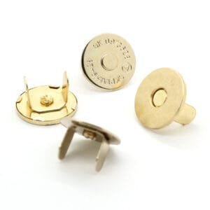 Botão magnético ultrafino de cor dourada de 18 mm