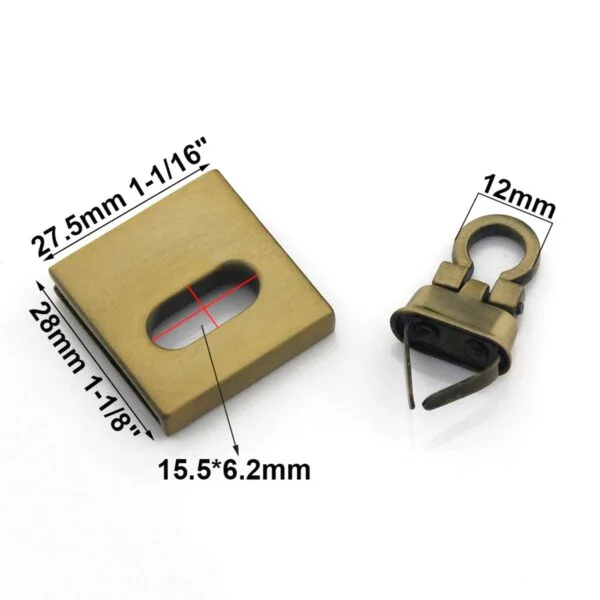 ⁦Handbag Square Lock⁩ - الصورة ⁦5⁩