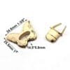 Metal Butterfly Shape Turn Lock — изображение 5