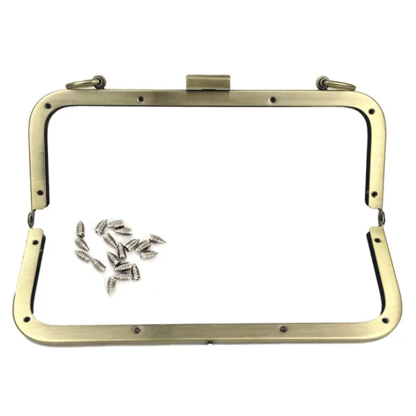 ⁦Copper Black Light Gold Metal Purse Frame⁩ - الصورة ⁦3⁩